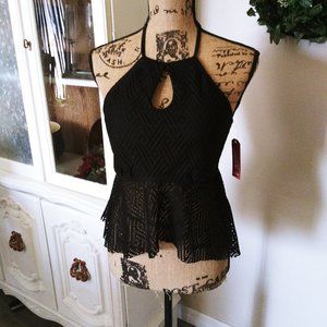 Arizona Jean Company Black Bathing Suit Top